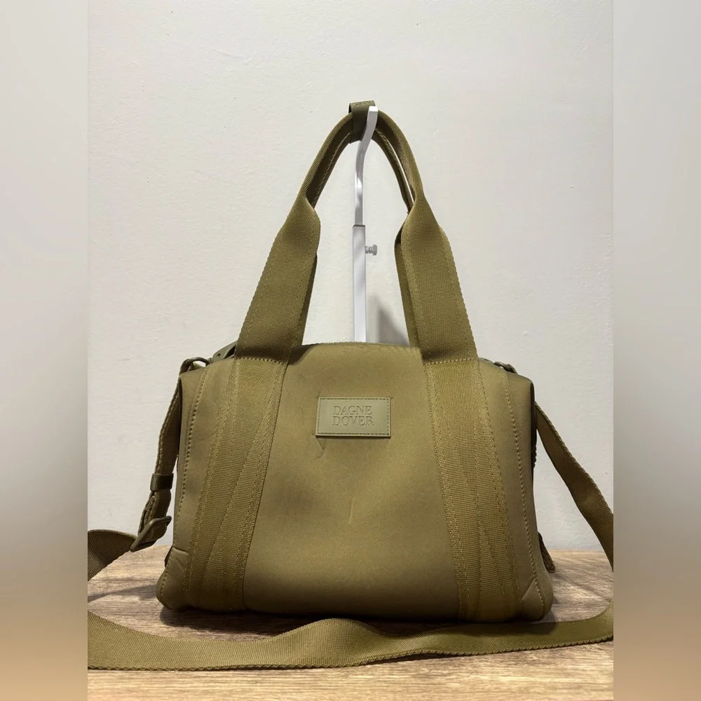 Dagne Dover Olive Green Mini Ryder Crossbody Tote - Picture 3 of 14